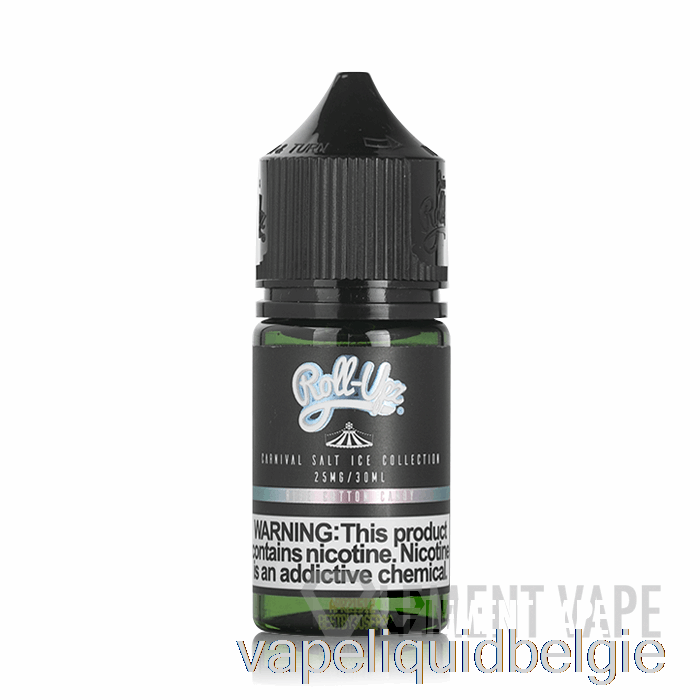 Vape Vloeistof Ijsblauw Suikerspinzout - Carnaval - Sap Roll Upz - 30ml 50mg